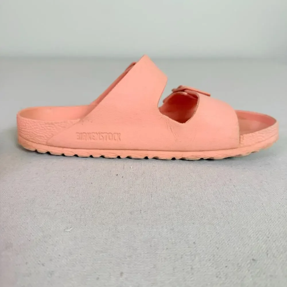 Birkenstock Arizona Essentials EVA Pink Clay Sandals Women's 37 Two Strap Narrow - Picture 10 of 16